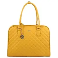 Socha Laptoptasche für Frauen 15,6 Zoll herausnehmbares Laptopfach Desert Sun Diamond Gelb