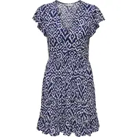 ONLY Minikleid "ONLCLAUDETTE LIFE SS MINI DRESS WVN NOOS" Sommerkleid