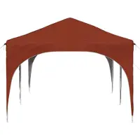 vidaXL Pop-up Partyzelt 575 x 288 x 245 cm Terrakotta Oxford-Stoff