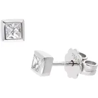 GLIZZ GL1682 Damen-Ohrringe Weißgold 750 Diamant-Ohrstecker