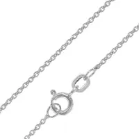 Trendor 21836 Kette für Anhänger 925 Silber rhodiniert Ankerkette 1,3 mm