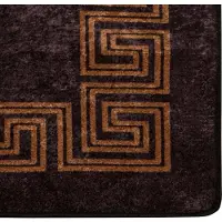 vidaXL Teppichläufer MARSA Schwarz 50 x 450 cm Polyester und PVC