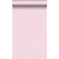 Origin Wallcoverings Tapete Karomuster Rosa 53 cm x 10.05 m