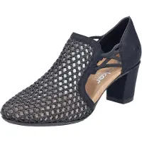 Rieker Damen Pumps Blockabsatz leicht 41052, Größe:39 EU, Farbe:Schwarz