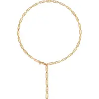 Cai Collier 925 Silber vergoldet Kette Y-Kette Herzen