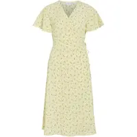 Vila Lovie Wrap Kurzarm Midi-kleid
