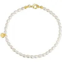 Glanzstücke Armband aus Sterling Silber mit Süßwasser-Zuchtperle in weiß | Gr.: 17 cm