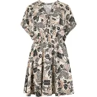 Apricot Druckkleid "Druckkleid" mit Smokdetails
