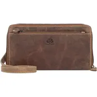 Greenburry Vintage Clutch Geldbörse RFID Schutz Leder 21 cm