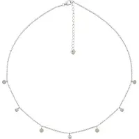 Cai Damen-Kette 925er Silber 3 Zirkonia CAI Silber