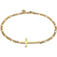 KUZZOI Armband 925 Sterling Silber in Gold | Gr.: 23 cm