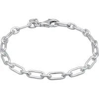 KUZZOI Armbänder - Armband Gliederkette Modern Oval 925 Sterling Silb - Gr. 21 CM - in Silber - für Damen