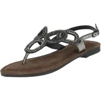 Lazamani Sandalen Sandalen Leder/Textil