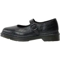 Dr. Martens Ballerinas Elphie MJ Mary Jane Shoe Black New Vibrance Croco damen