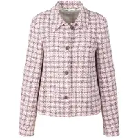 MADELEINE Tweedjacke mit Hemdkragen in eisrose / multicolor | Gr.: 46