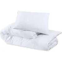 vidaXL Bettwäsche-Set Weiß 155x220 cm Baumwolle