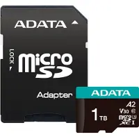 ADATA AUSDX1TUI3V30SA2-RA1, 1 TB, MicroSDXC, Klasse 10, UHS-I, 100 MB/s, 85 MB/s
