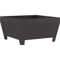 vidaXL Feuerschale Schwarz 80 x 80 x 43 cm Wetterfeststahl
