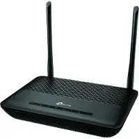 TP-LINK DSL Internet Box, Wi-Fi 4 (802.11n), Einzelband (2,4GHz), Ethernet/LAN, VDSL, Schwarz, Tabletop-Router