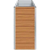 vidaXL Hochbeet Hellbraun 240 x 40 x 77 cm Verzinkter Stahl