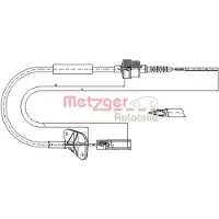 METZGER 12.7201 Kupplungsseil Seilzug für FIAT PANDA (169) 995/625mm