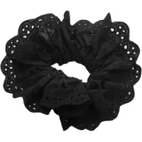 Pico Lace Scrunchie Black