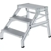 MUNK Günzburger Steigtechnik MUNK Aluminium Montagetritt starr 3 Stufen