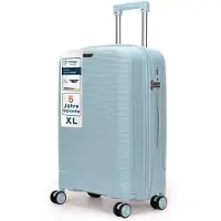 4FLY Leichter Hartschalen-Reisekoffer XL 75 cm (90L) – mit TSA-Schloss, 4 Spinner-Doppelrollen und Aluminium-Teleskopgriff, Aufgabegepäck