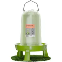 Markenlos 8 l beheizbare Hühnertränke, automatische Geflügeltränke als Wasserspender, Wachteltränke, Trinkbehälter (8 Liter)