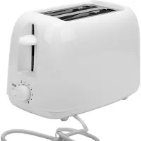 Kkmoon 2-Scheiben-Toaster mit breiten Schlitzen, 7 Bräunungsstufen, herausnehmbarer Krümelfach, für Brot, Waffeln und Bagels – Kleingerät für den Haushalt, Wohnungen und Studentenwohnheime