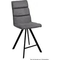 58 aufm Kessel Thekenstuhl (4er-Set) Delfina 47x109x60 Schwarz/Grau