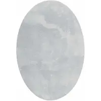 vidaXL Bereichsteppiche Oval HUARTE Grau 160 x 230 cm 100 %Polyester