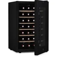 LES PETITS CHAMPS Weinkühlschrank zur Aufbewahrung von 18 Flaschen CAVCB28 Schwarz, 70L