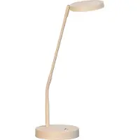 FISCHER&HONSEL GMBH LED Schreibtischlampe Sorento, dimmbar, creme / amber, für Wohn- / Esszimmer, Metall, Modern, LED Tischlampe