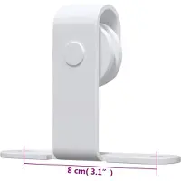 vidaXL Mini Schiebetürbeschlag Set für Schranktüren Kohlenstoffstahl 183 cm