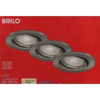 Briloner LED Einbauleuchte Kunststoff 5 W weiss Ø 68 mm, eckig 400 LM Warmweiß