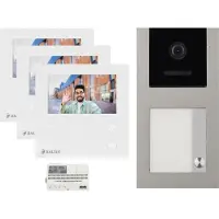 Balter EVO MINI Video Türsprechanlage Grau Set für 1-Familienhaus 3x 4,3" Monitor Aufputz
