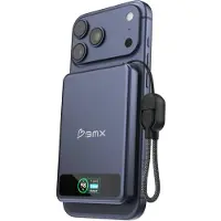 Bmx B939-05-BU - Powerbank, Solid-State, Feststoff, 5000 mAh, MagSafe, blau