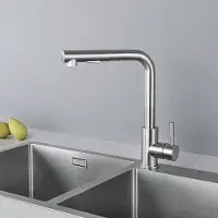 OEM Edelstahl-Küchenarmatur auslaufbar, 360° drehbar, 2-Strahl