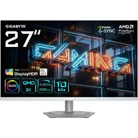 Gigabyte MO27Q2A ICE 27" OLED 2K QHD Gaming-Monitor, 68,6 cm (27"), 2560 x 1440 Pixel, Quad HD, QD-OLED, 0,03 ms, Weiß