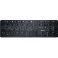 Cherry KW X ULP, Verkabelt & Kabellos, USB + RF Wireless + Bluetooth, Mechanischer Switch, QWERTZ, LED, Schwarz