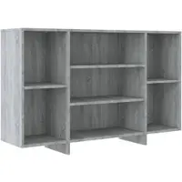 Helloshop26 - Buffet Sideboard Kommode Kleiderschrank Aufbewahrungsmöbel Organizer Küche Wohnzimmer Sonoma-Eiche 120 x 30 x 75 cm 02_0036283