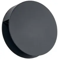 LUCANDE Advero LED-Außenwandlampe, IP44, CCT, Hausnummer, anthrazit - , Advero, Schwarz, Aluminium, Modern