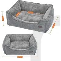 OEM Deutsches Hundebett - Waschbares Hundebett - Abnehmbare Hülle - Hundebetten - 90 x 75 x 25 cm