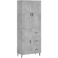 Helloshop26 - Buffet Sideboard Kommode Kleiderschrank Aufbewahrungsmöbel Organizer Küche Wohnzimmer Lounge hoch 69,5 x 34 x 180 cm 02_0034597