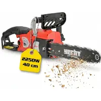 HECHT Kettensäge Motorsäge Elektro 2250 | 40 cm Schnittlänge | 2400 W | Soft-Start | Ergonomisch