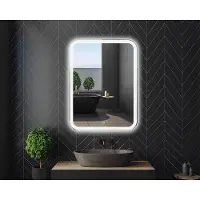 OEM Rechteckiger Badkamerspiegel 50x70 cm mit Berührungsschalter und LED-Beleuchtung