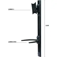 OMB AMOM06106, 30 kg, 50 x 50.75 x 75.100 x 100.200 x 100.200 x 200 mm (1.97 x 2 x 2.96 x 3.94 x 3.94 x 7.87 "), 254 - 939.8 mm (10 - 37 ")