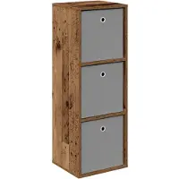vidaXL Sideboard mit Schubladen Altholz 35 x 32 x 99,5 cm