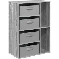 vidaXL Sideboard Grau Sonoma 60 x 33,5 x 84 cm